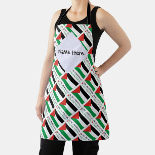 Tablier Drapeau palestinien avec votre Nam