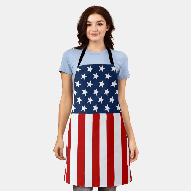 Tablier Drapeau patriotique américain du 4 juillet (Porté)