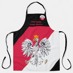 Tablier Drapeau polonais & Goût de la maison, Pologne / P
