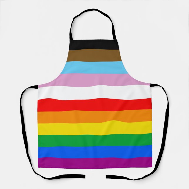 TABLIER DRAPEAU PRIDE LGBTQ+ INCLUSIF (Recto)