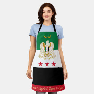 Tablier Drapeau Syrien, cuisine des Chefs de Syrie