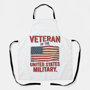 Tablier Drapeau USA de vétéran vintage Design vectoriel mi