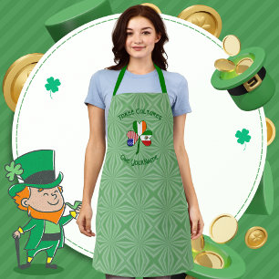 Tablier Drapeau USA Shamrock Irlandais Mexicain Personnali