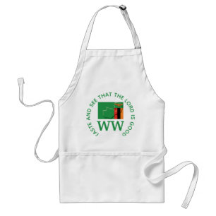 Tablier Drapeau ZAMBIE MONOGRAM Écritures Customisées