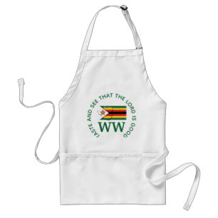 Tablier Drapeau ZIMBABWE MONOGRAM Écriture Customisée