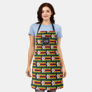 Tablier DRAPEAU ZIMBABWE   Monogramme   ZIMBABWEAN