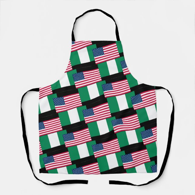 Tablier Drapeaux du Parti nigérian américain (Recto)
