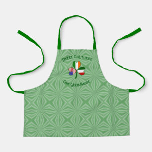 Tablier Drapeaux Italie Irlande États-Unis Trèfle Enfant P