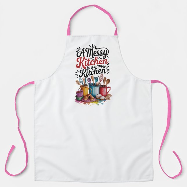 Tablier Drôle cadeau de Cuisine, chef et maison Cuisinier  (Recto)