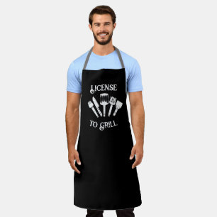 Tablier Drôle cadeau Grilling pour Homme -Licence pour Gri