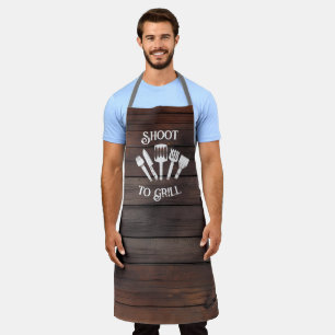 Tablier Drôle cadeau Grilling pour Homme - Shoot to Grill