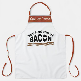 Tablier Drôle Chef de grill barbecue Tu m'as eu au bacon