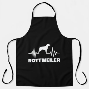Tablier Drôle chien battement de coeur Rottweiler