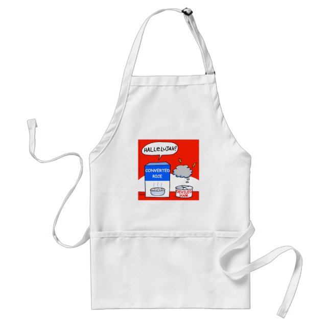 Tablier Drôle Christian Cook Hallelujah Dessin alimentaire (Devant)