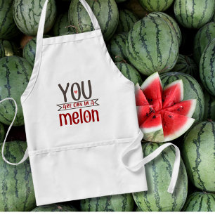 Tablier Drôle dans un Melon Valentines Day Citation