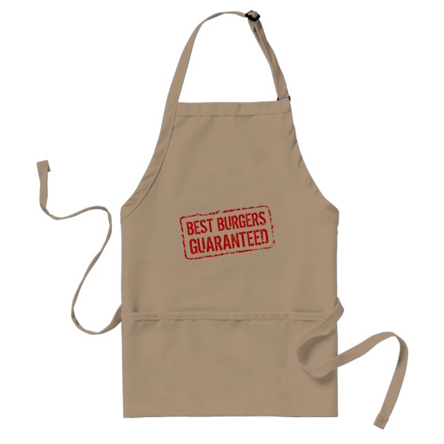 Tablier drôle de BBQ pour les meilleurs hamburgers (Devant)