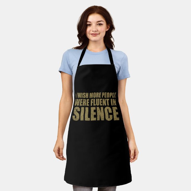 Tablier drôle de slogan sarcastique humour adulte sarcasme (Porté)