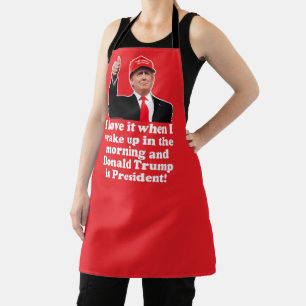 Tablier Drôle Donald Trump I Love it 47th President