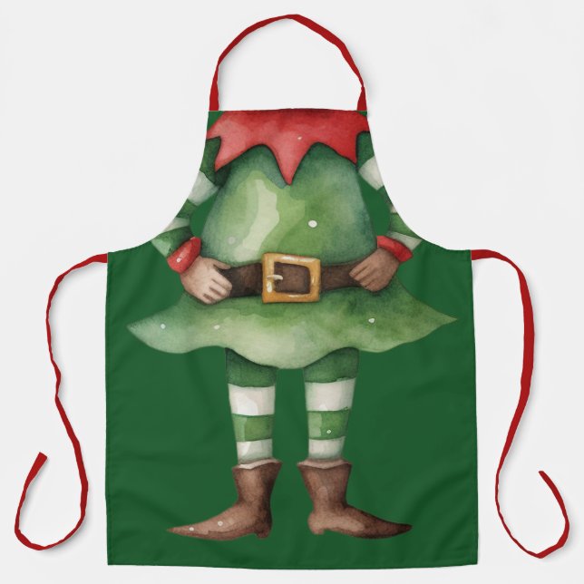 Tablier Drôle Elf (Recto)
