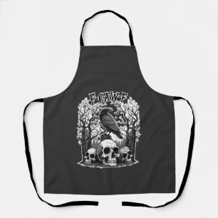 Tablier Drôle F Caw F Raven Halloween