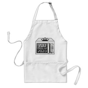 Tablier Drôle Le Roi De La Cuisine Micro-Ondes Ping