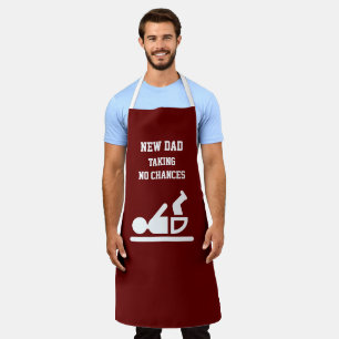 Tablier Drôle NOUVEAU DAD Burgundy Changer de couche