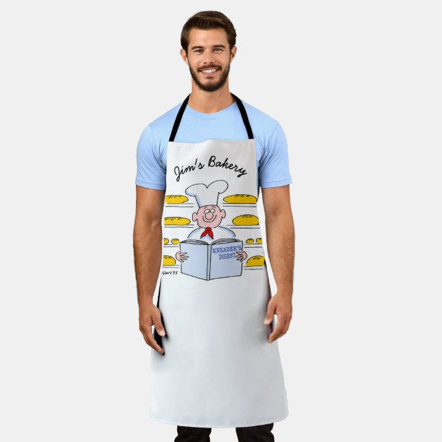 Tablier Drôle Pain Baker Cartoon (Porté)