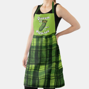 Tablier Drôle pickle Queen word art