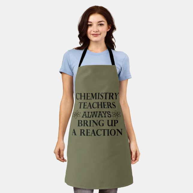 Tablier Drôle professeurs de chimie citations (Porté)