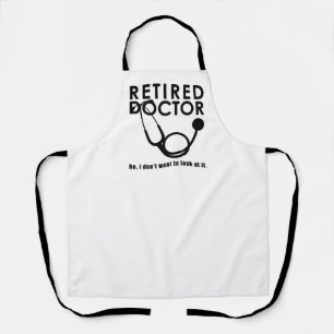 Tablier Drôle Retraite Docteur Stethoscope Retraité Méd