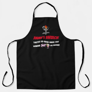 Tablier Drôle Slap Yo Mama Barbecue personnalisé