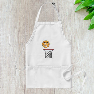 Tablier Drôle souriant Basketball visage Dunking