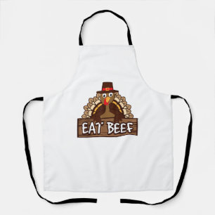 Tablier Drôle Thanksgiving Eat Beef Turquie Cadeau Humour