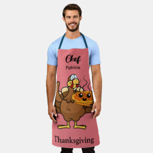 Tablier Drôle Thanksgiving Personnalisé Nom idée cadeau