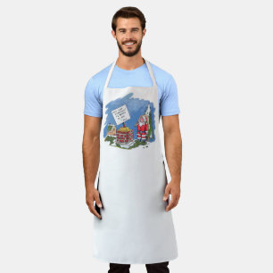 Tablier du chef masculin No To Père Noël