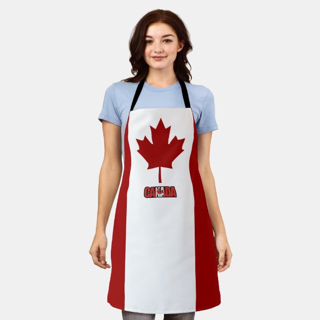 tablier du drapeau canadien (Porté)