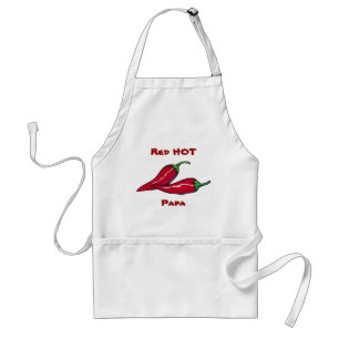Tablier d'un rouge ardent de papa