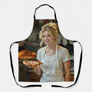 Tablier Eating Pizza Photo Personalize Customize