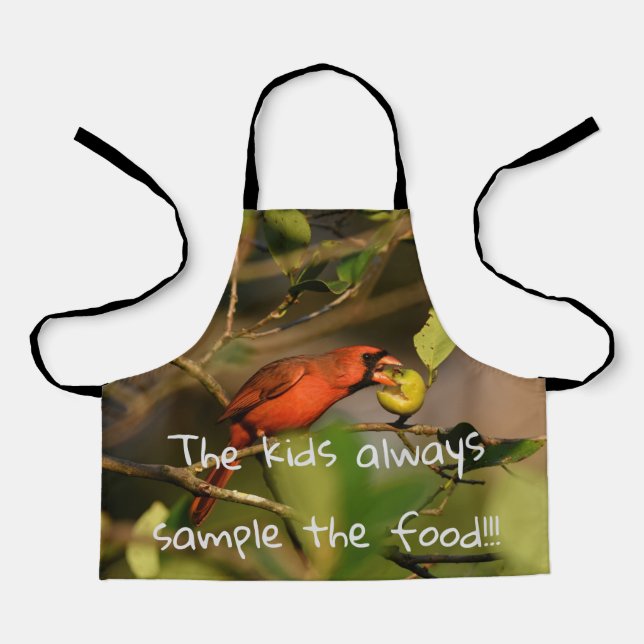 Tablier Échantillonnage Cardinal Du Nord De Quelques Fruit (Recto)