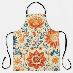 Tablier Éclatement de la fleur rétro - Apron