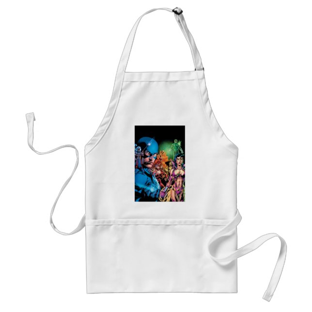 Tablier Écran comique de nuit noir 2 - Couleur (Devant)