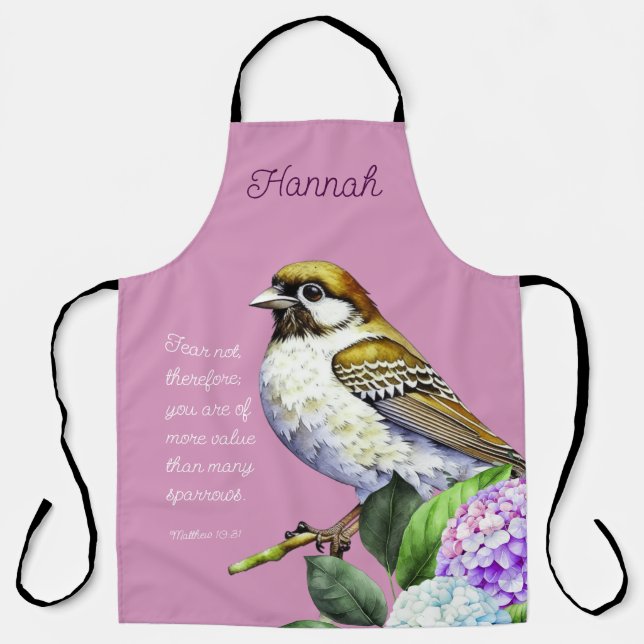 Tablier Écriture Matthieu 10:31 (Recto)