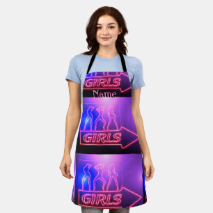 Tablier Écrivez les filles roses de Neon Thunder_Cove