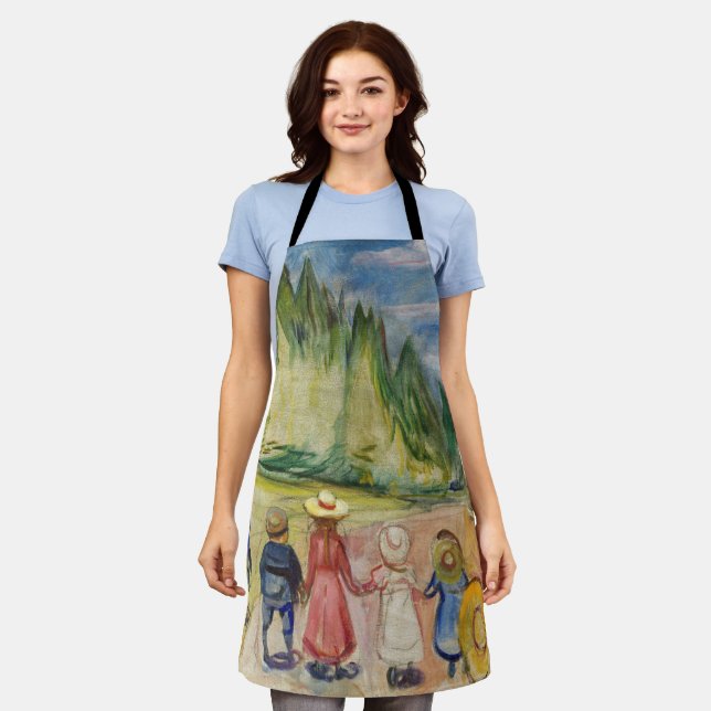 Tablier Edvard Munch - La forêt Fairytale (Porté)