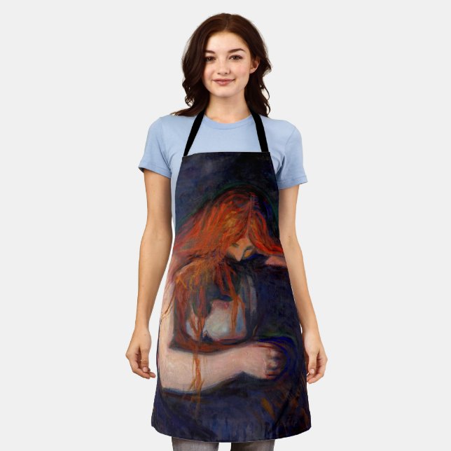 Tablier Edvard Munch - Vampire / Amour et douleur (Porté)