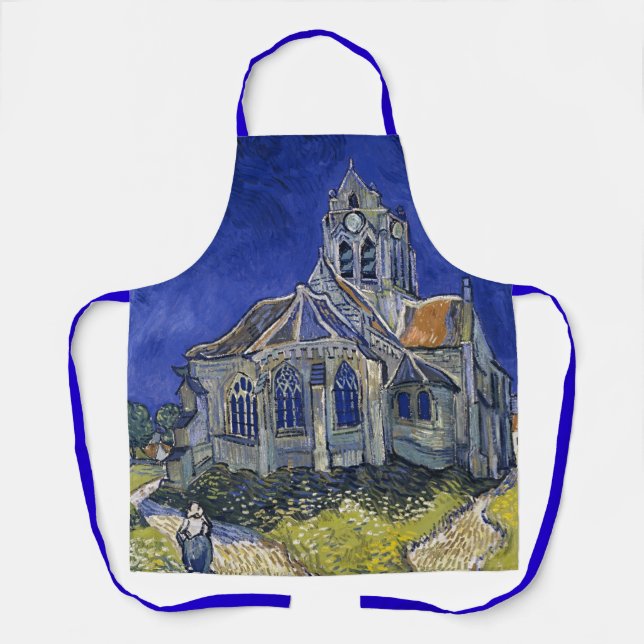 Tablier Église à Auvers par Van Gogh Peinture Art (Recto)
