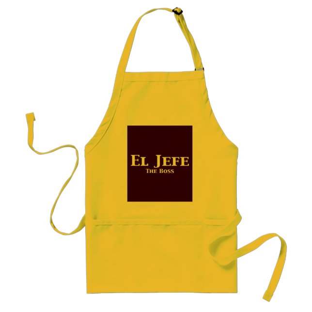 Tablier EL Jefe les cadeaux de patron (Devant)