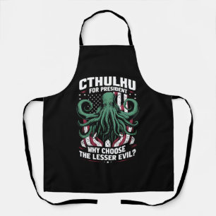 Tablier Élections amusantes de 2024 Cthulhu Président
