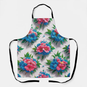 Tablier Élégance Florale : Un Motif Floral Chic