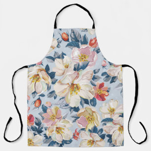 Tablier Elégance motif transparent avec pomme fleurissante